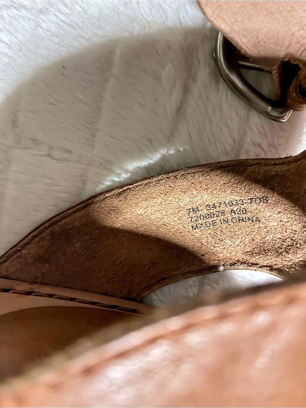 Frye wedge sandals Brown Leather US 7 - Picture 7 of 9